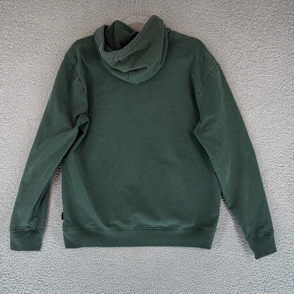 Patagonia Buffalo graphic Men's Large Green long sleeve Hoodie kangaroo pocket - Picture 10 of 13